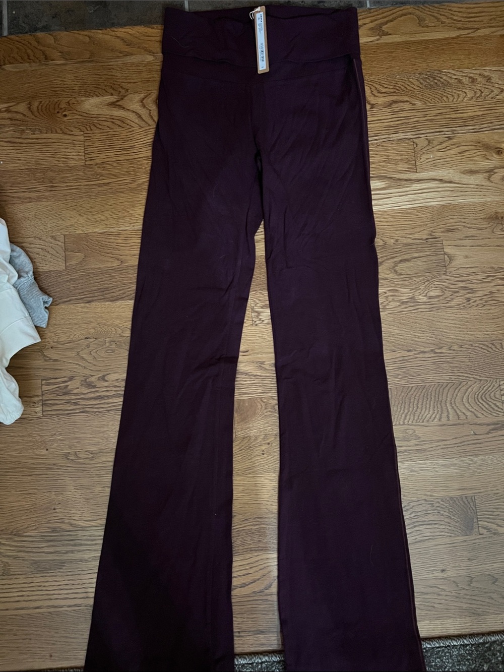 SKIMS cotton jersey fold over pants in currant